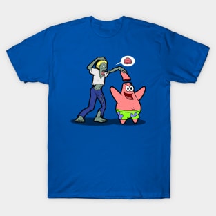 Funny Zombie No Brains Horror Cartoon Gift For Zombie Lovers T-Shirt